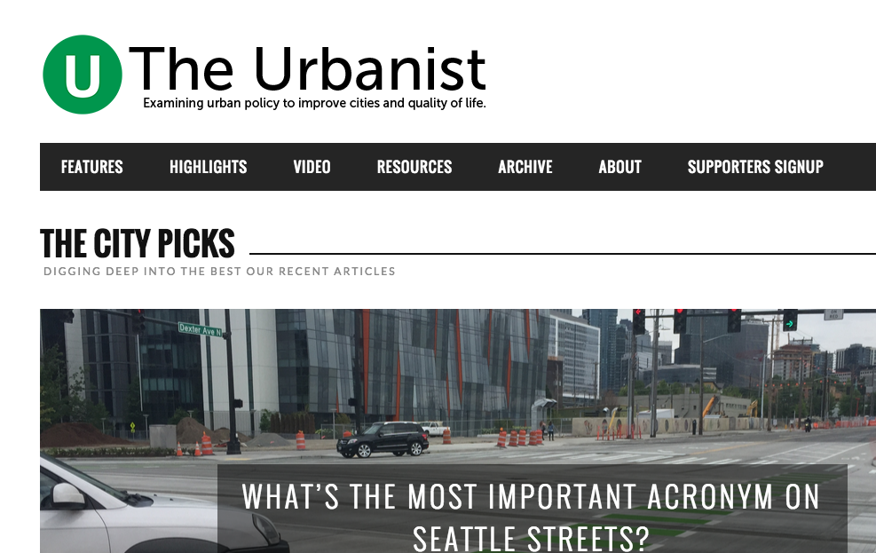                      The Urbanist Relaunched
                     