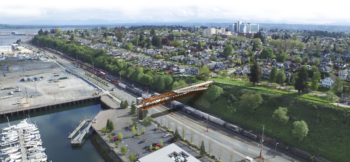                      New Pedestrian Bridge Coming To Everett
                     