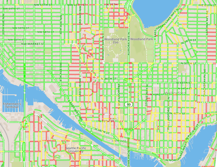 Accessibility near Queen Anne and North Seattle. (AccessMap/Mapbox)