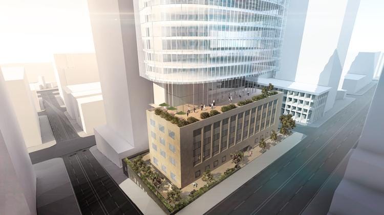 Martin Selig plans to keep the historic Federal Reserve Bank as the base and building a 29-story glass office tower over the top.