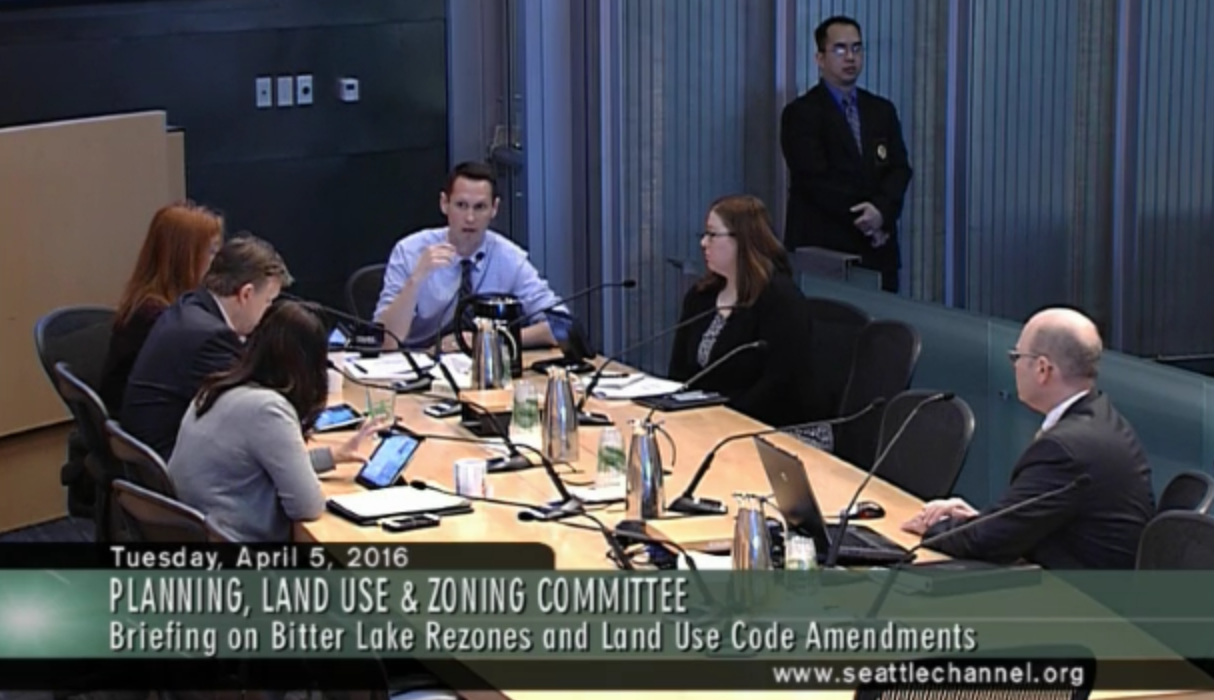                      PLUZ Committee Analyzes Bitter Lake Rezone And Design Review Program Changes
                     