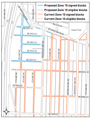 University District RPZ expansion plan. (City of Seattle)