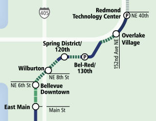 Soon-to-be-constructed East Link stations. (Sound Transit)