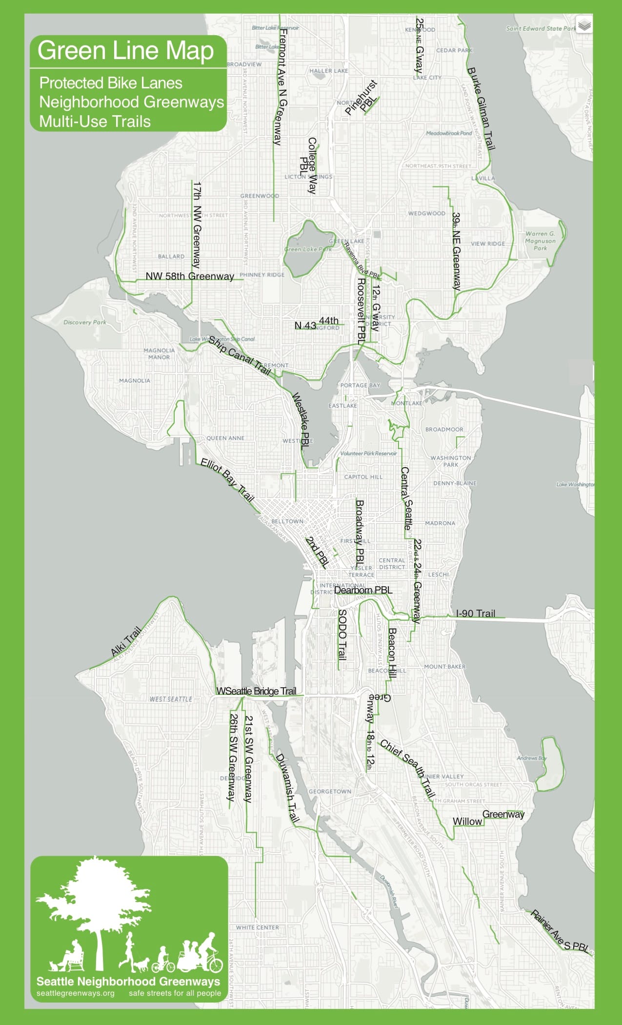 Green Lines map by Tim Fliss.