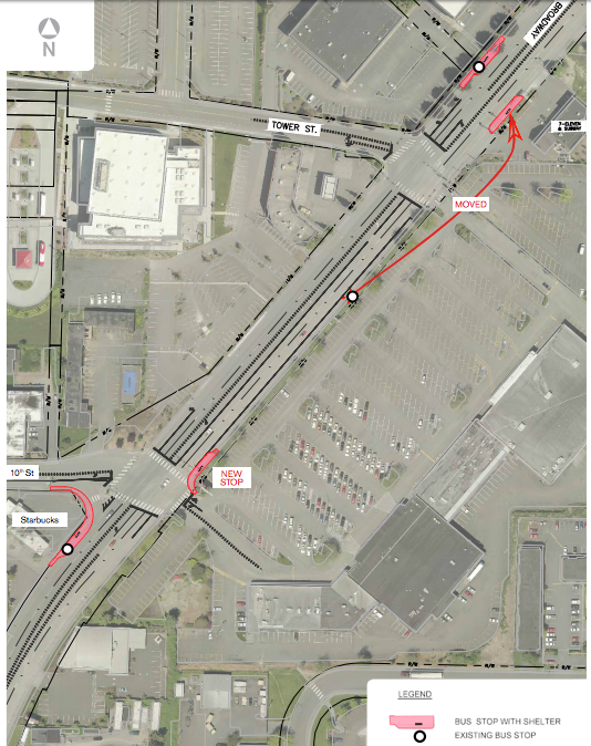 Example of the type of transit improvements planned. (City of Everett)