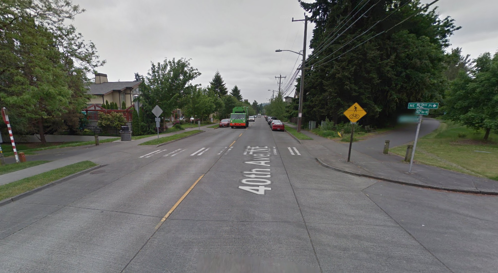 Street view of the intersection. (Google Maps)