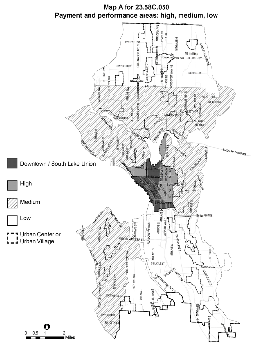 Map of payment and performance areas by generalized rating. (City of Seattle)