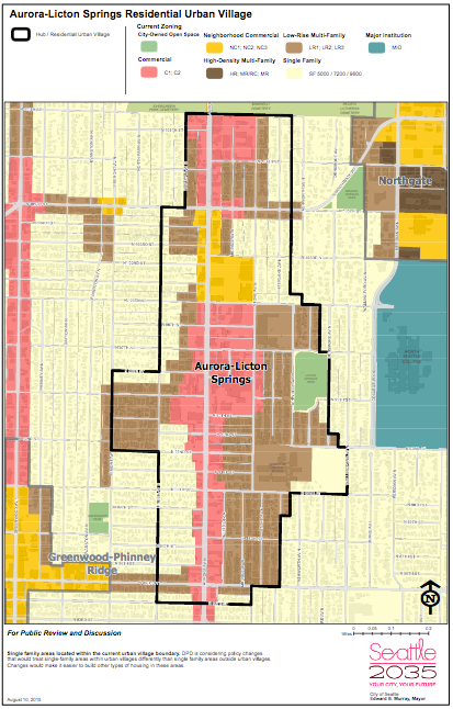NW 85th Street would serve Aurora/Licton Springs urban village with connection to RapidRide E. (2035)