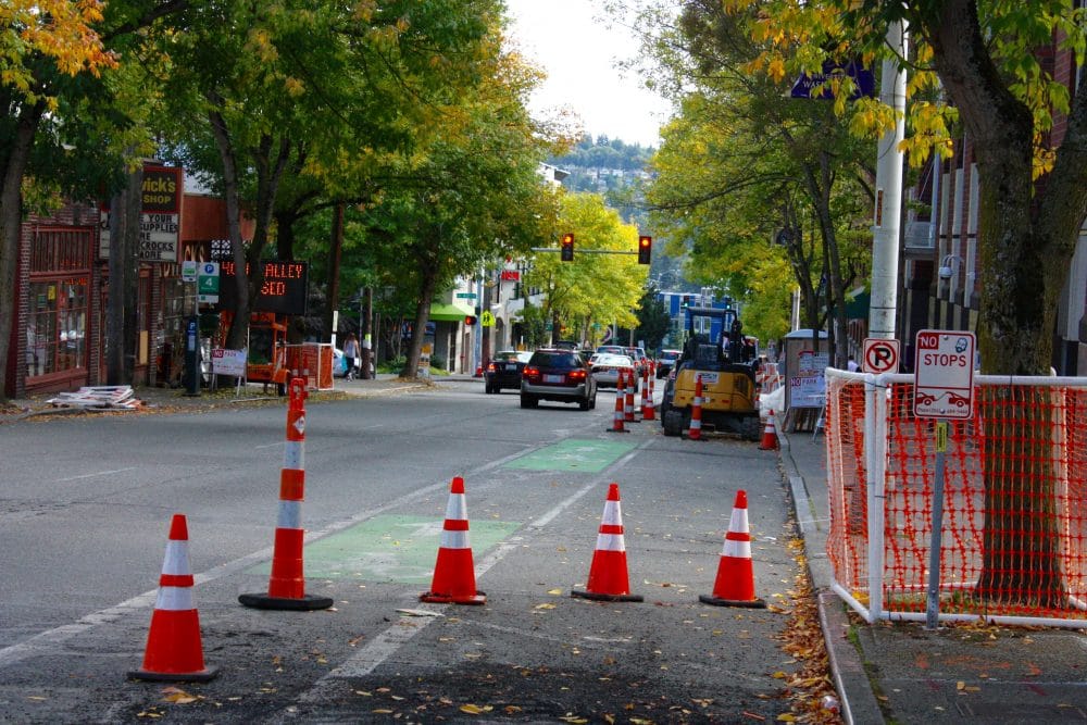 Protected Bike Lanes Almost Ready To Roll