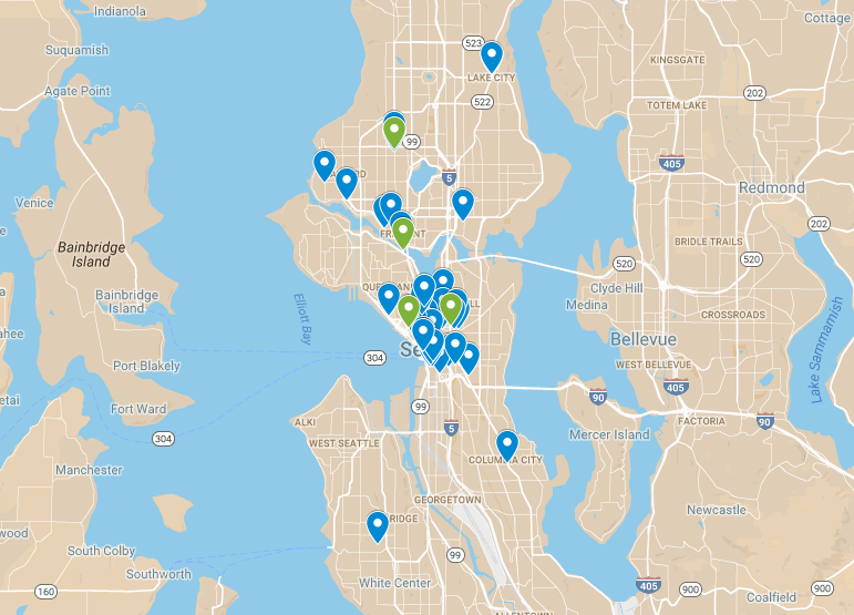 Map Of The Week: PARK(ing) Day 2016