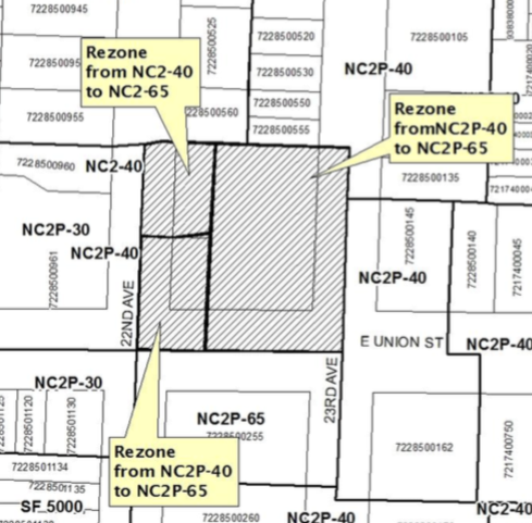 2220 E Union St rezone. (City of Seattle)