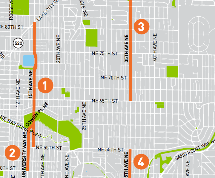                      Northeast Seattle Street Concepts Presented
                     