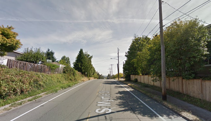 The conditions of S Myrtle St in August 2015. (Google)