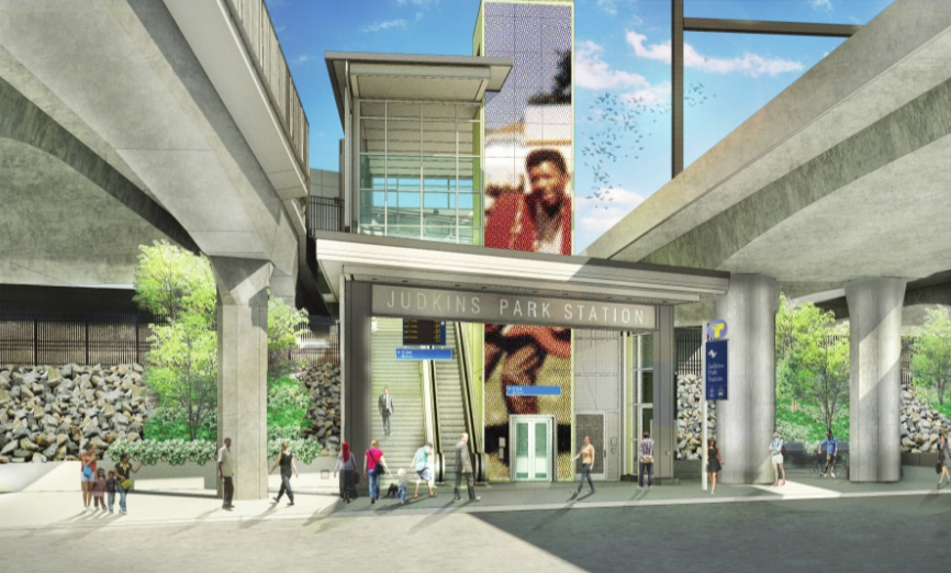 Rainier Ave S station entrance. (Sound Transit)