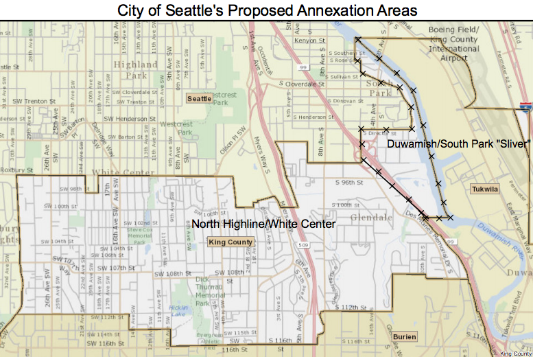 Seattle Evaluates Possible Annexations Of North Highline And Duwamish “Sliver”