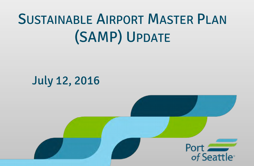 Sea-Tac Airport Sustainable Airport Master Plan Update