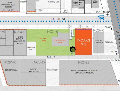 Site context and zoning of properties. (City of Seattle/ b9 architects)