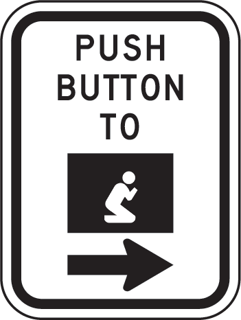 Push button to beg