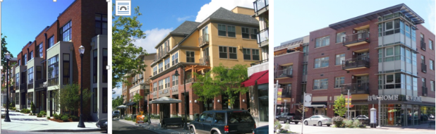 The images feature good façade articulation and detailing that add visual interest and reduce the perceived scale of the buildings.