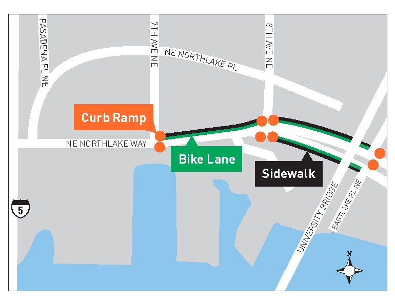 Detailed project map of the improvements. (City of Seattle)