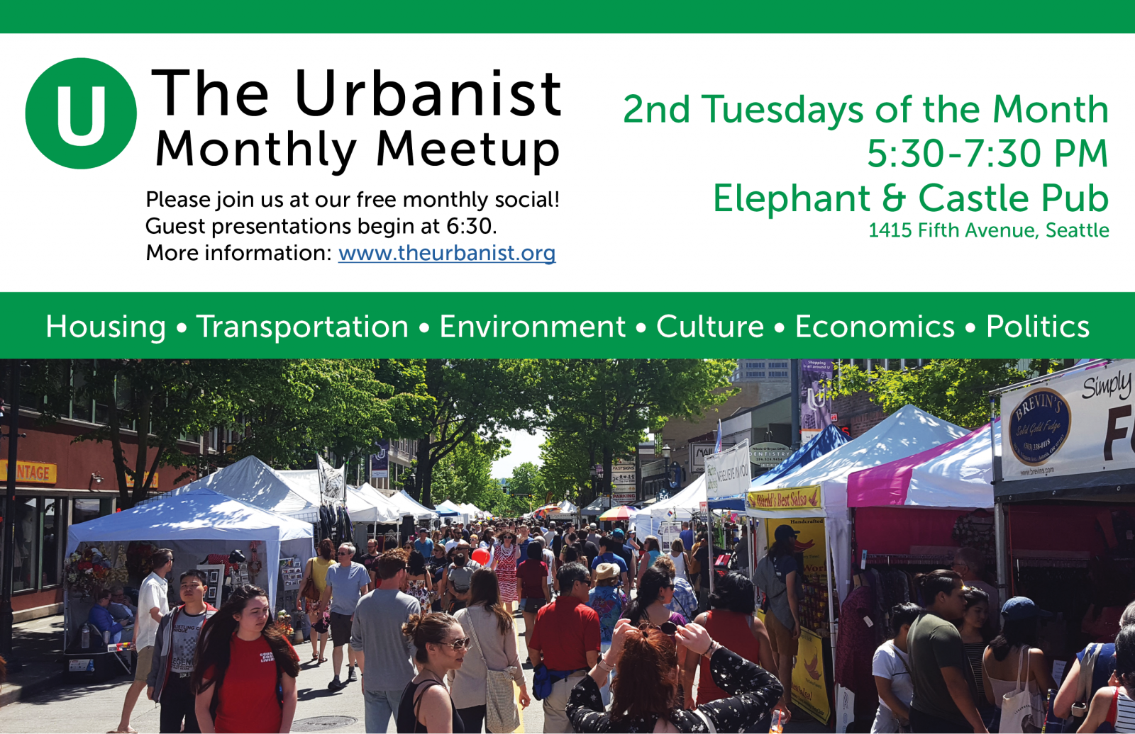 Next Urbanist Meetup Is Tuesday, June 13
