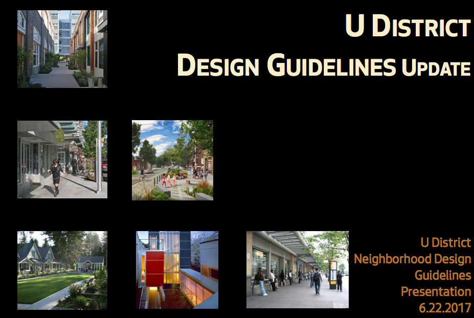 U District Design Guidelines To Get Major Overhaul