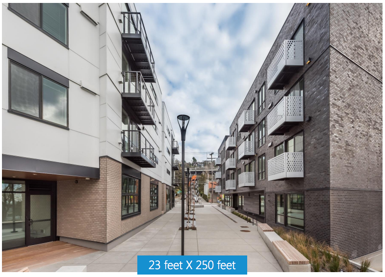 A recent image of the plaza and new development. (City of Seattle)