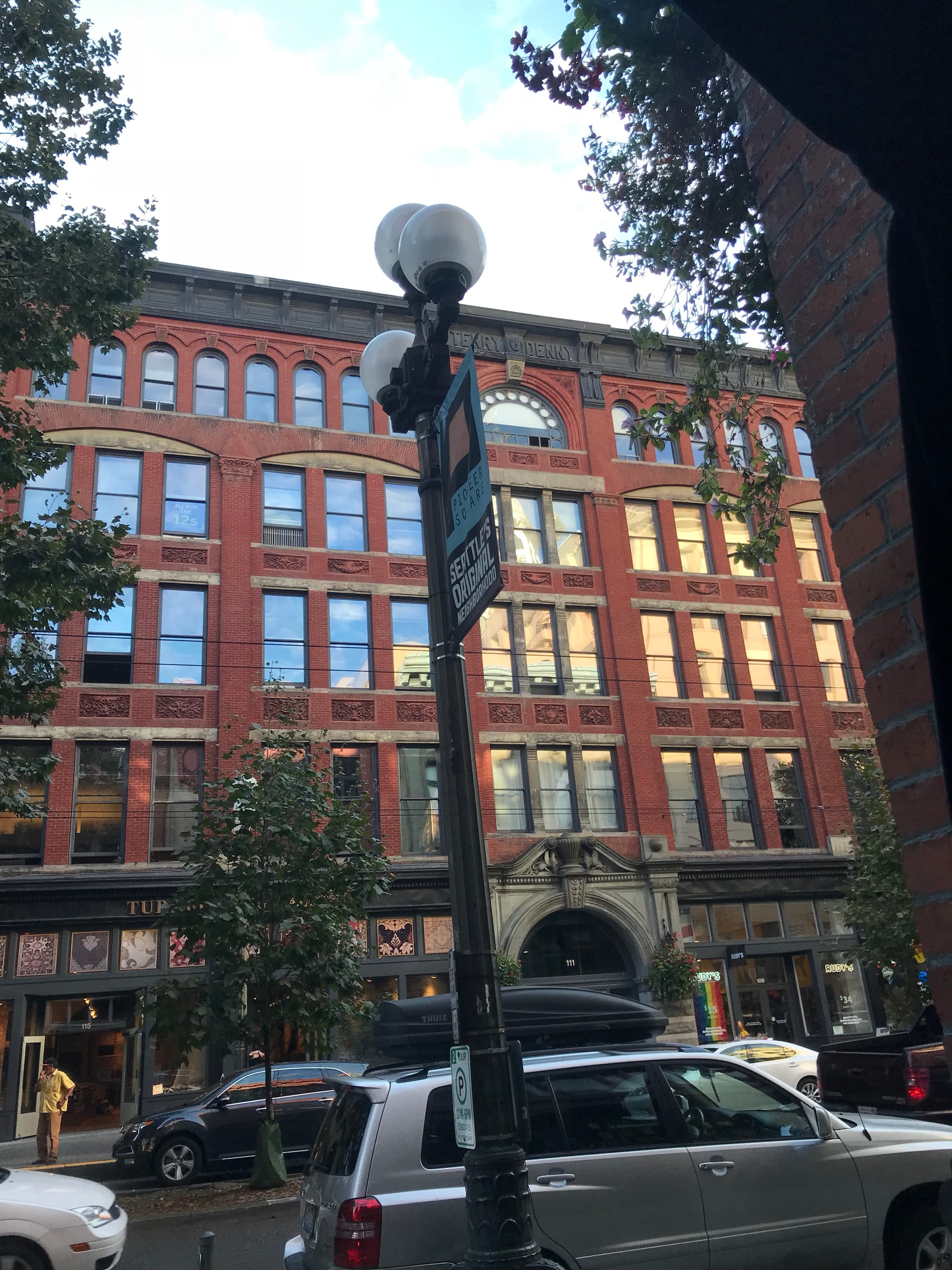 An unreinforced masonry building in Pioneer Square.