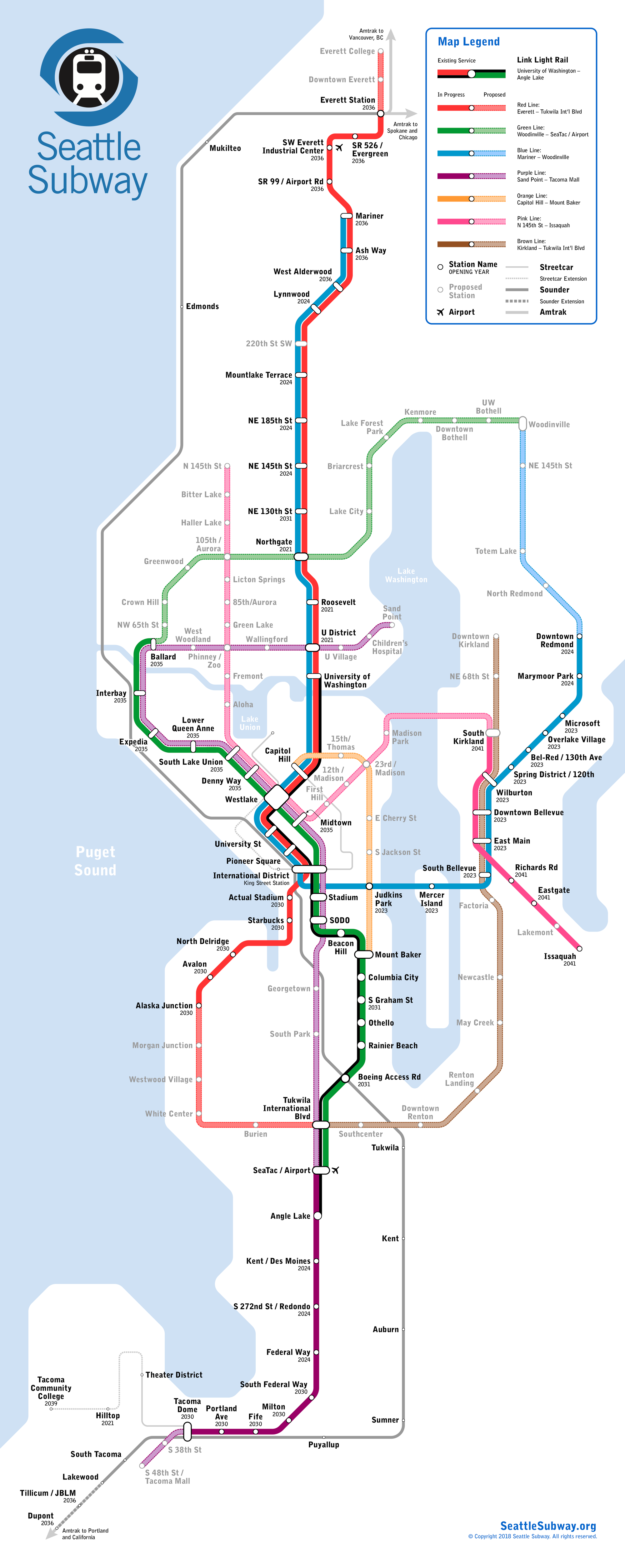 2018 Seattle Subway vision map. Click for larger version. (Seattle Subway)