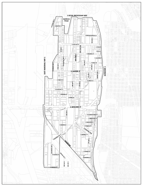 Proposed SoDo Business Improvement Area. (City of Seattle)