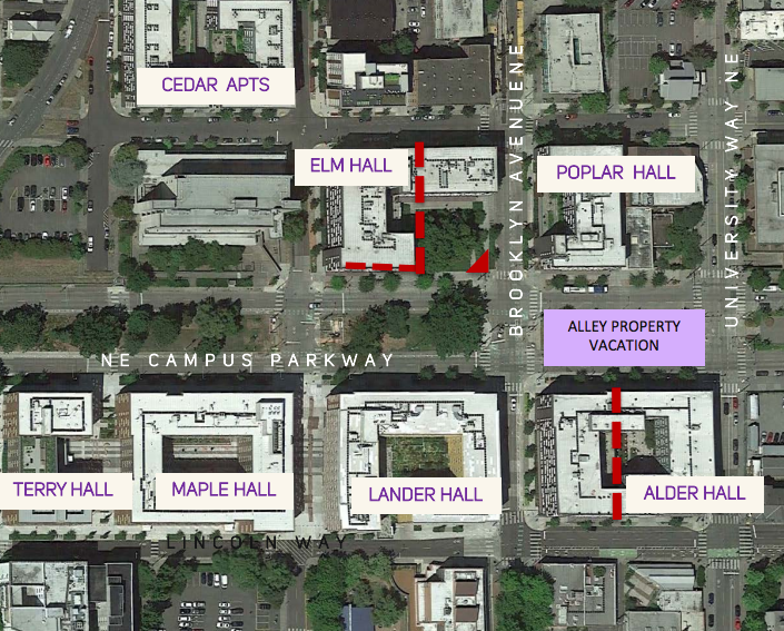 Right-of-way vacations to the University of Washington. (City of Seattle)