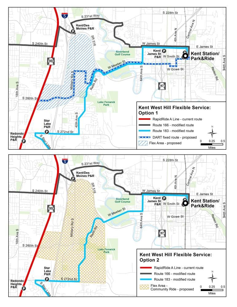 Flexible service concepts for the West Hill area. (King County)