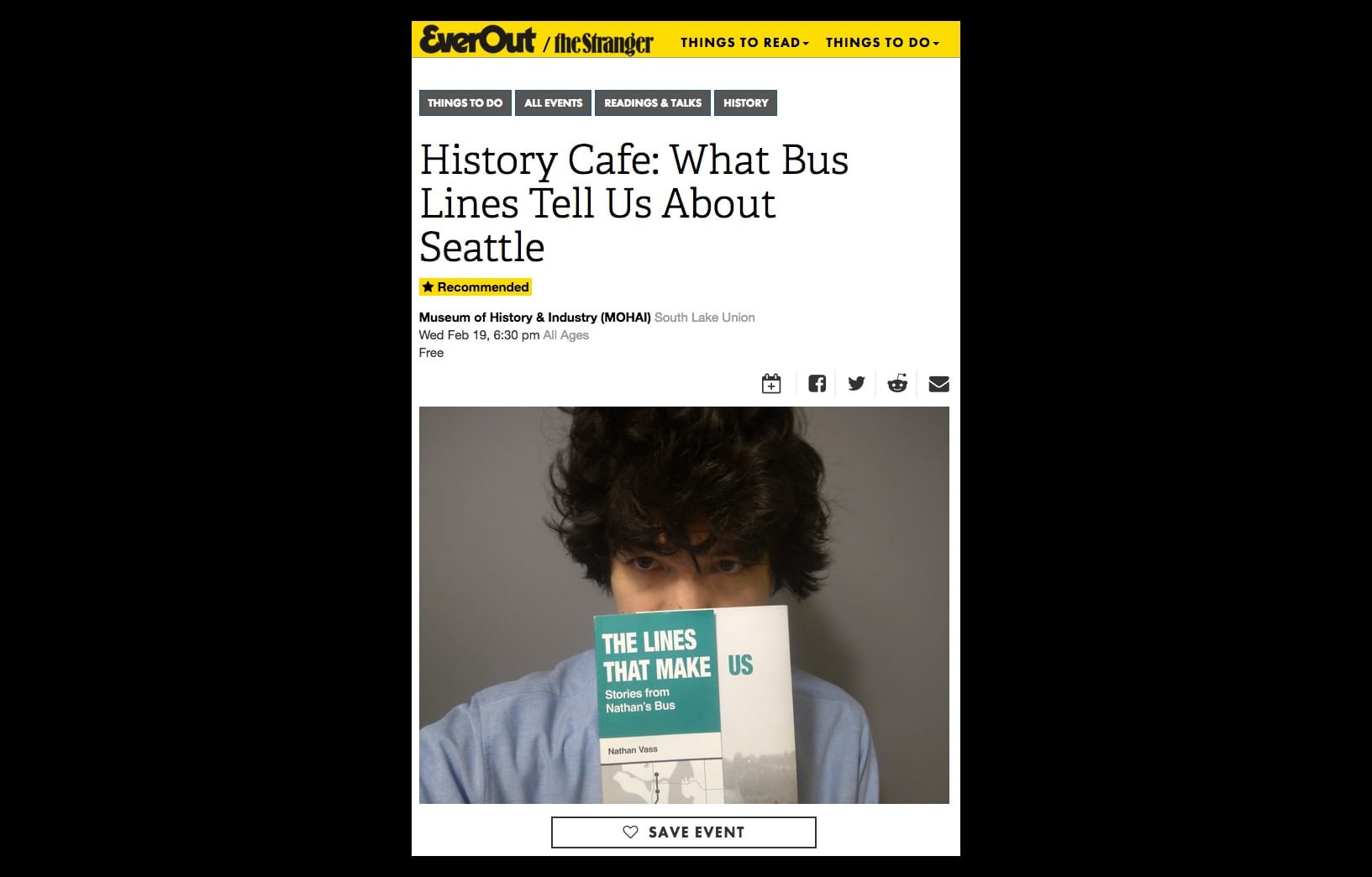 Nathan at MOHAI on February 19th