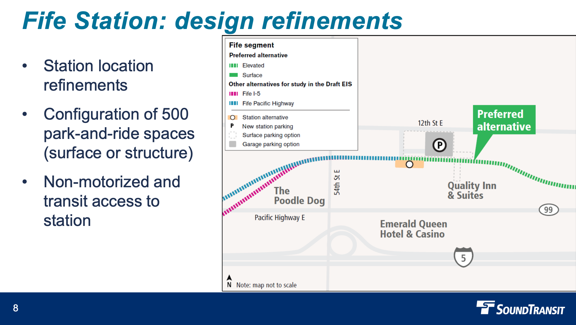 Fife Station design refinements. (Sound Transit)