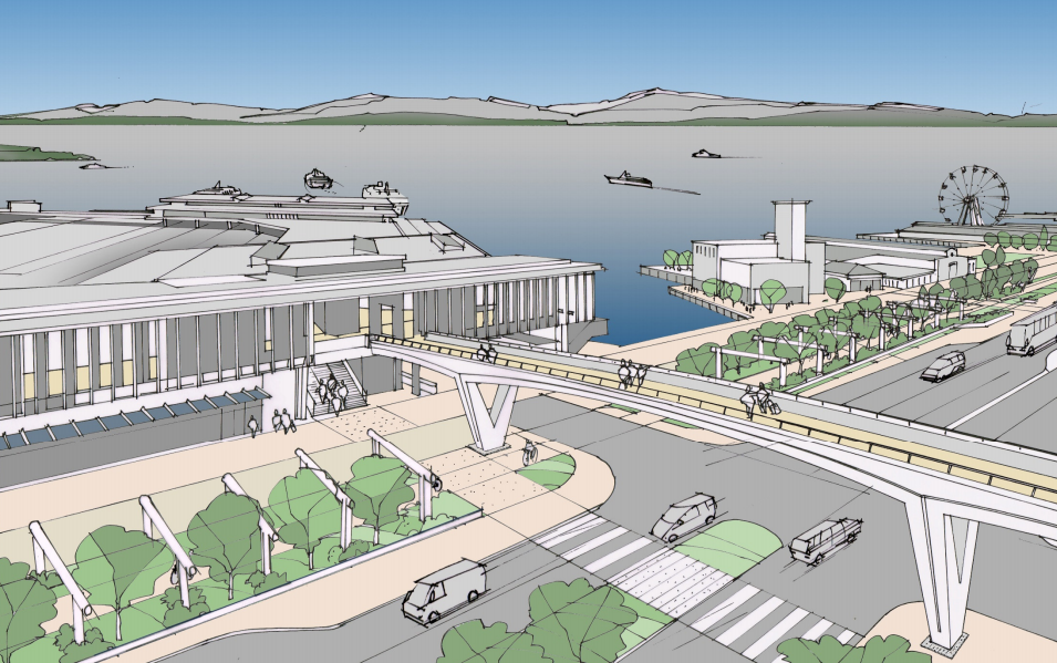 Two Very Different Pedestrian Bridges Coming to the Seattle Waterfront