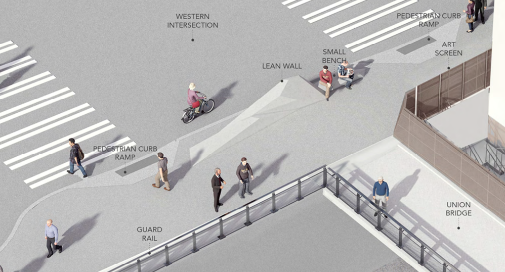 Rendering of blob bench thing