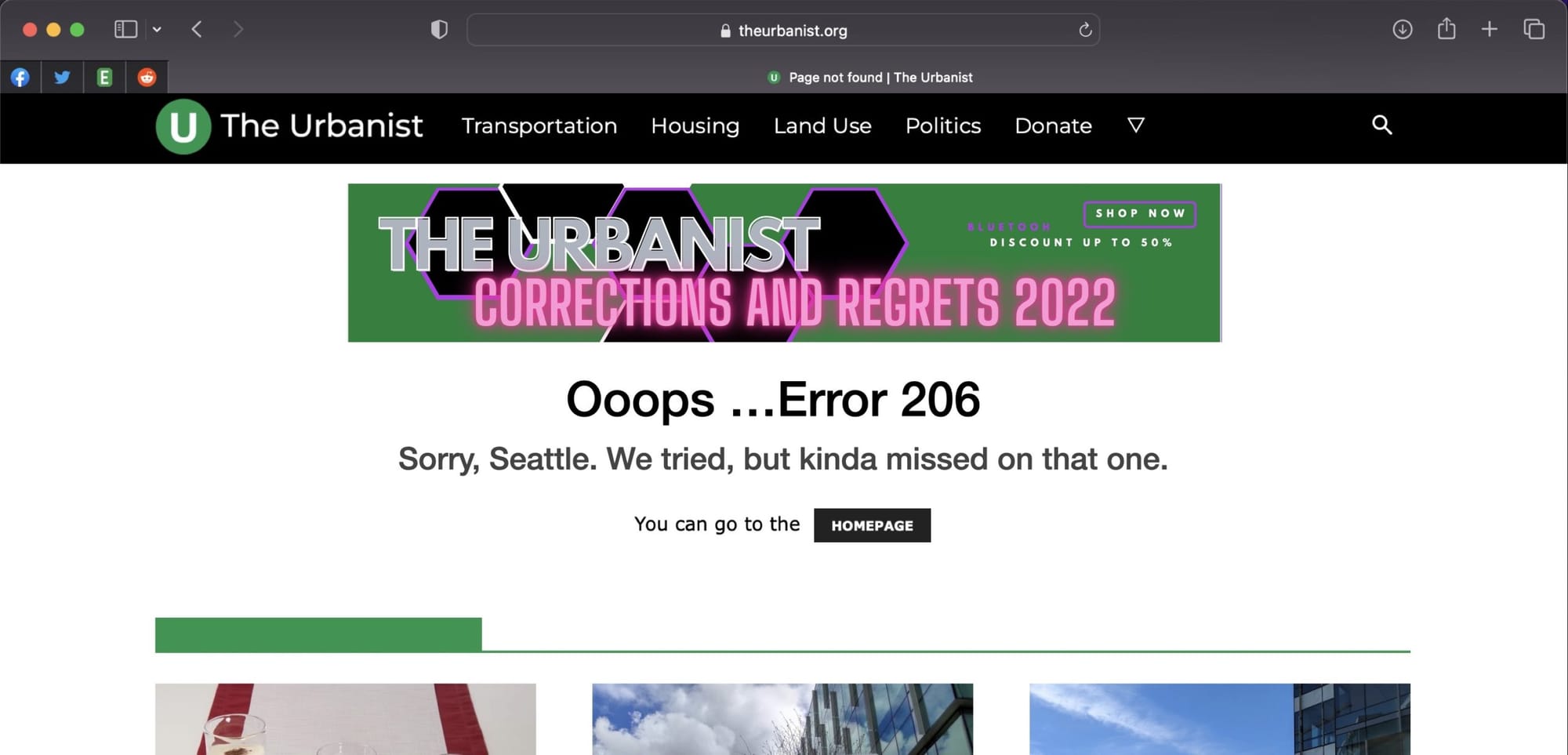 The Urbanist’s Corrections and Regrets 2022