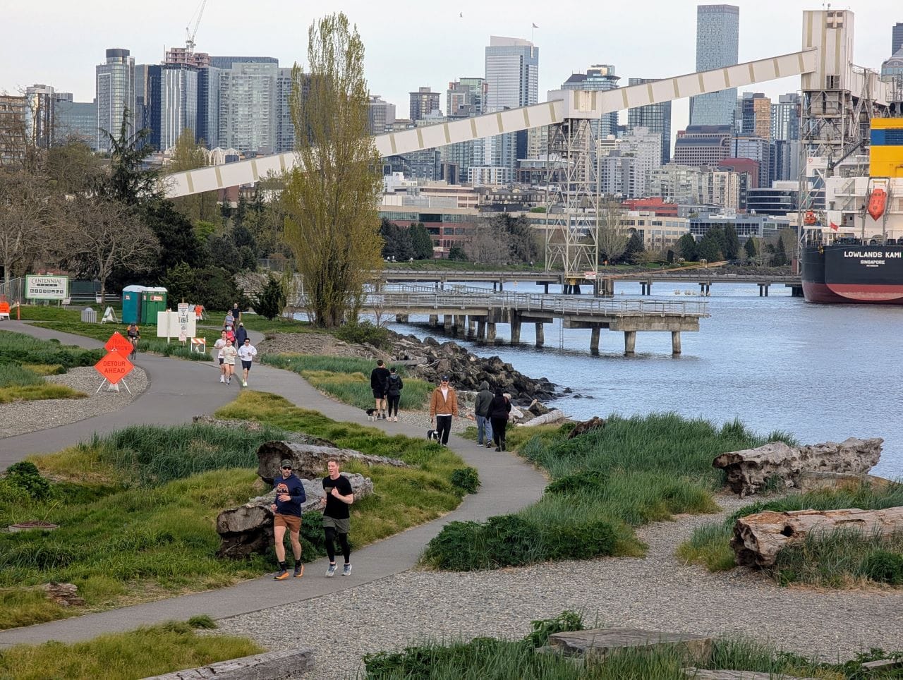 Elliott Bay Trail Upgrades Temporarily Close Waterfront Bike Path