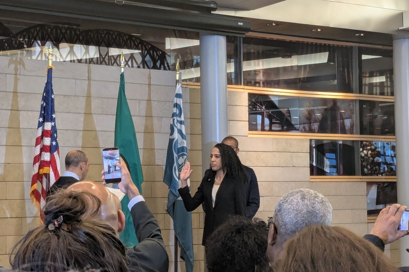 Erika Evans Takes City Attorney Oath, SPOG Goes on Attack