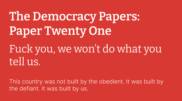 The Democracy Papers: Paper 21