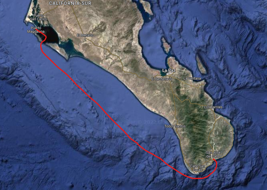 Passage from Mag Bay to Cabo