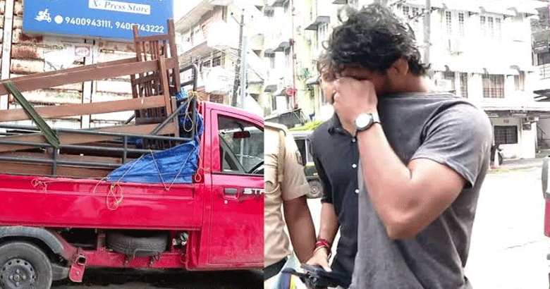 മഹാരാജാസ് കോളേജ് ഹോസ്റ്റലിൽ കട്ടിൽ മോഷണശ്രമം; പിക്ക് അപ്പ് വാനുമായി വന്ന മുൻ വിദ്യാർത്ഥിയെ പിടികൂടി