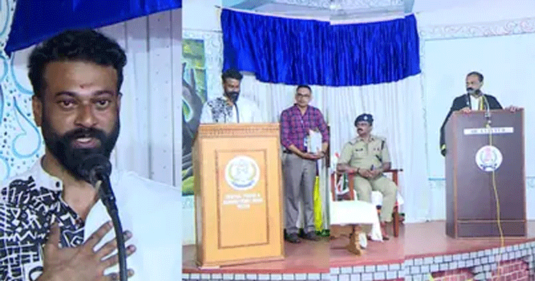കേരള ചരിത്രത്തിൽ ആദ്യ സംഭവം: ബിജെപി കൗൺസിലർ ആർ സുഗതൻ ജയിലിൽ സത്യപ്രതിജ്ഞ ചെയ്തു