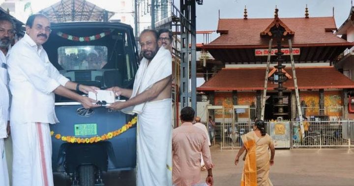 ഗുരുവായൂരപ്പന് ഇനി ഇലക്ട്രിക് ഓട്ടോയും; പുതിയ  വാഹനം വഴിപാടായി നൽകി മഹീന്ദ്ര