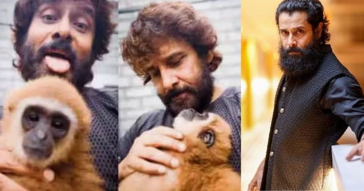 വംശനാശ ഭീഷണിയിലുള്ള കുരങ്ങിനൊപ്പം വീഡിയോ; വിക്രമിന് തമിഴ്നാട് വനംവകുപ്പിന്റെ നോട്ടീസ്