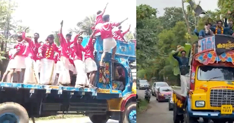 ഓണാഘോഷത്തിനിടെ അഭ്യാസപ്രകടനം: വിദ്യാർത്ഥികൾക്കെതിരെ നടപടിയുമായി മോട്ടോർ വാഹന വകുപ്പ്