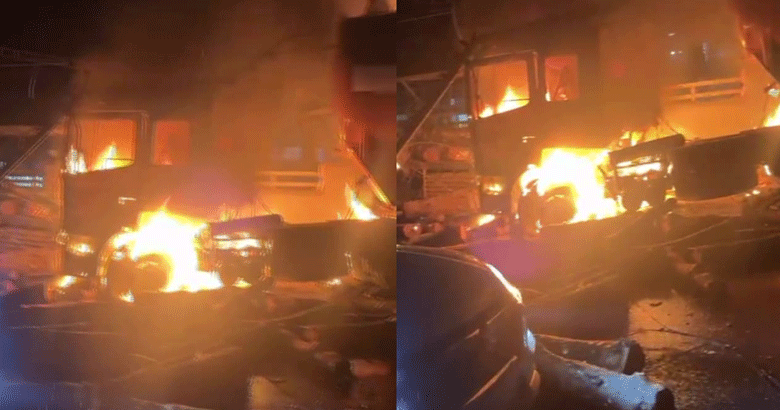 പിലാത്തറയിൽ നിർത്തിയിട്ട ലോറിയിലേക്ക് ടാങ്കർ പാഞ്ഞുകയറി ദുരന്തം: മെക്കാനിക്കും സഹായിയും മരിച്ചു