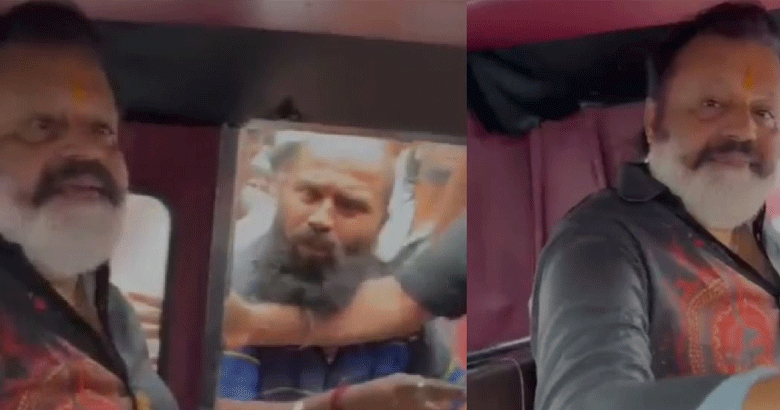 ഔദ്യോഗിക വാഹനം വരാന്‍ വൈകി; ഓട്ടോറിക്ഷയില്‍ യാത്ര ചെയ്ത് സുരേഷ് ഗോപി