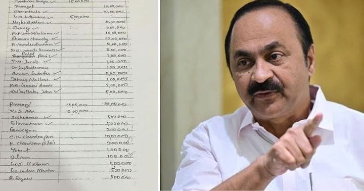 മുഖ്യമന്ത്രി വി ഡി സതീശന്റെ പേരും;‘മാസപ്പടി ഡയറി’യിലെ പേജ് പുറത്തുവിട്ട് ഷോൺ ജോർജ്