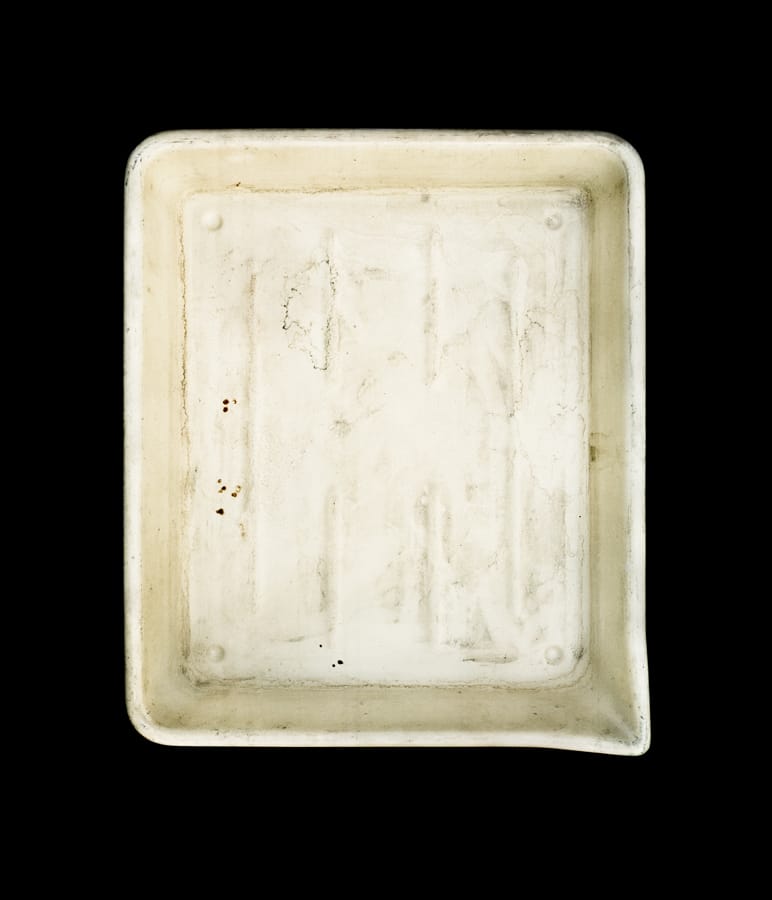 The developer tray of photographer Aaron Siskind.